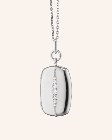 Slim Rectangle Kate Locket Necklace
